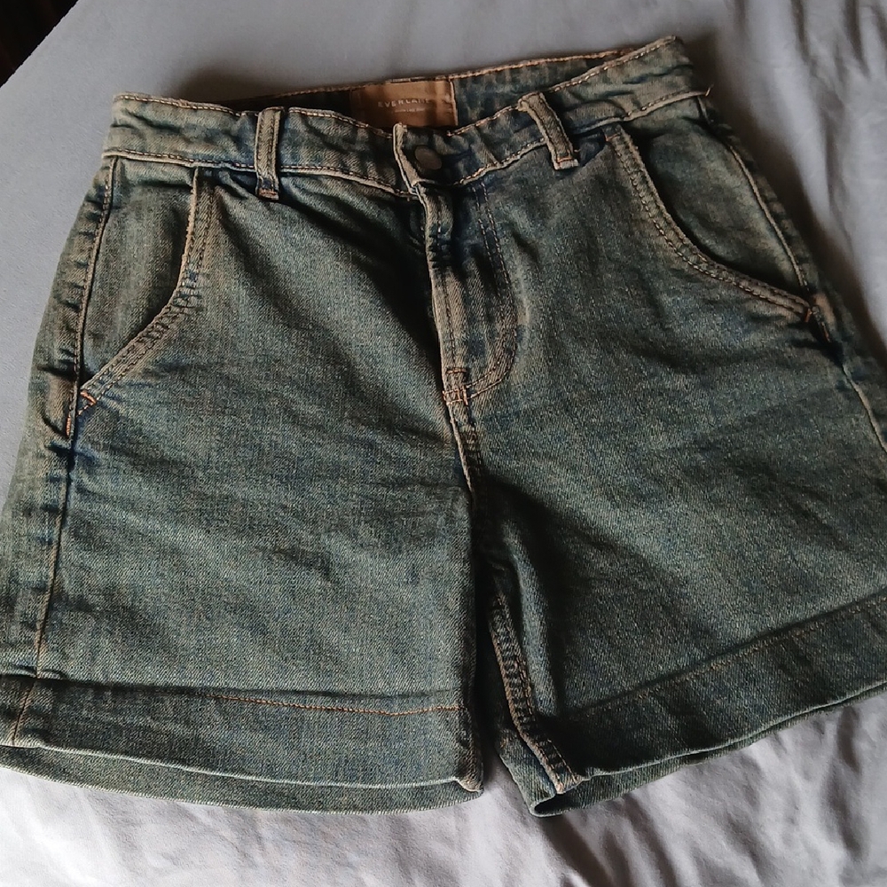 Everlane High Rise Denim Shorts